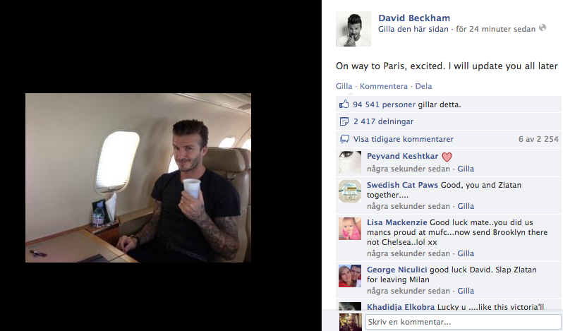 Zlatan Ibrahimovic, David beckham, Övergång, PSG, Silly Season, Paris Saint Germain